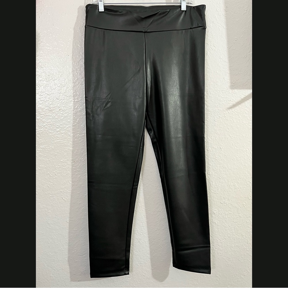 Faux Leather Leggings 1X